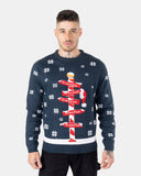 Navy Pub Reindeer Novelty Jumpers
