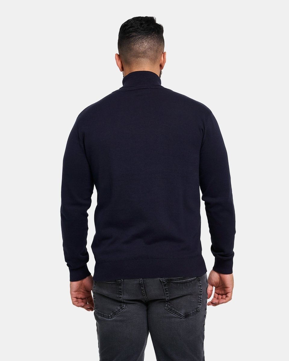 Navy Turtleneck Long Sleeve Jumper