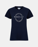 Navy Womens Wanderlust Printed T-Shirt
