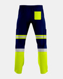 Neon Green/Navy Hi Vis Trousers - 1