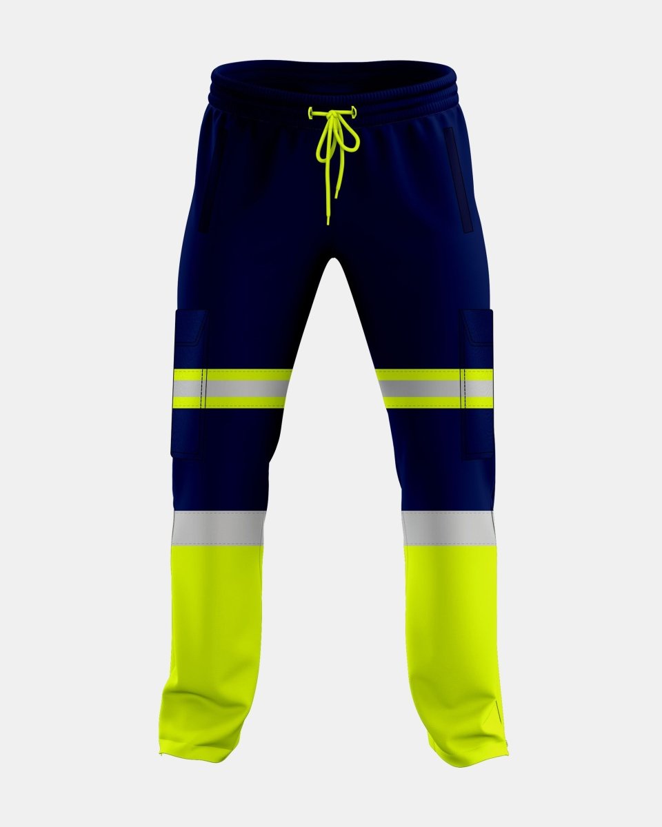 Neon Green/Navy Hi Vis Trousers - 1