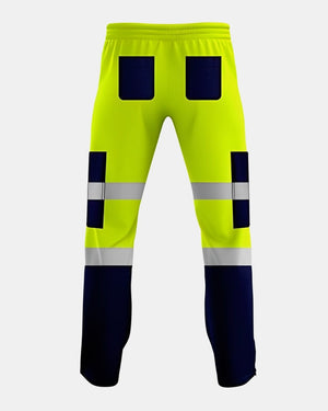 Hi-Vis Workwear Trouser | Neon Green & Navy with Reflective Tape – NOROZE