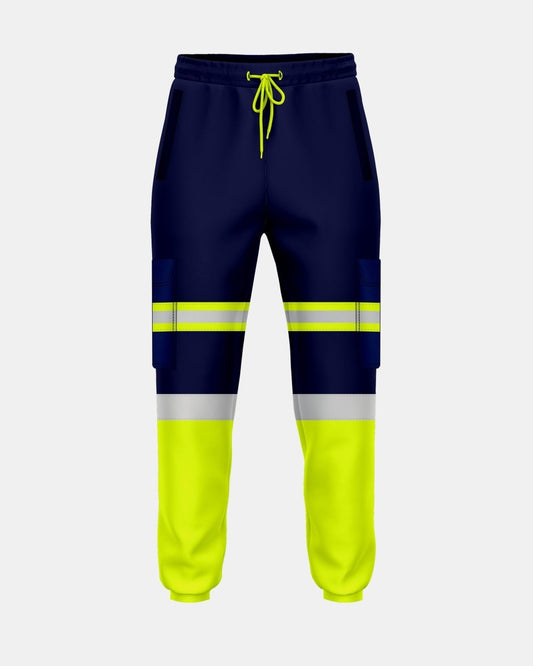 Neon Green/Navy Hi Vis Trousers - 5