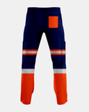 Neon Orange/Navy Hi Vis Trousers - 1