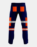 Neon Orange/Navy Hi Vis Trousers - 2