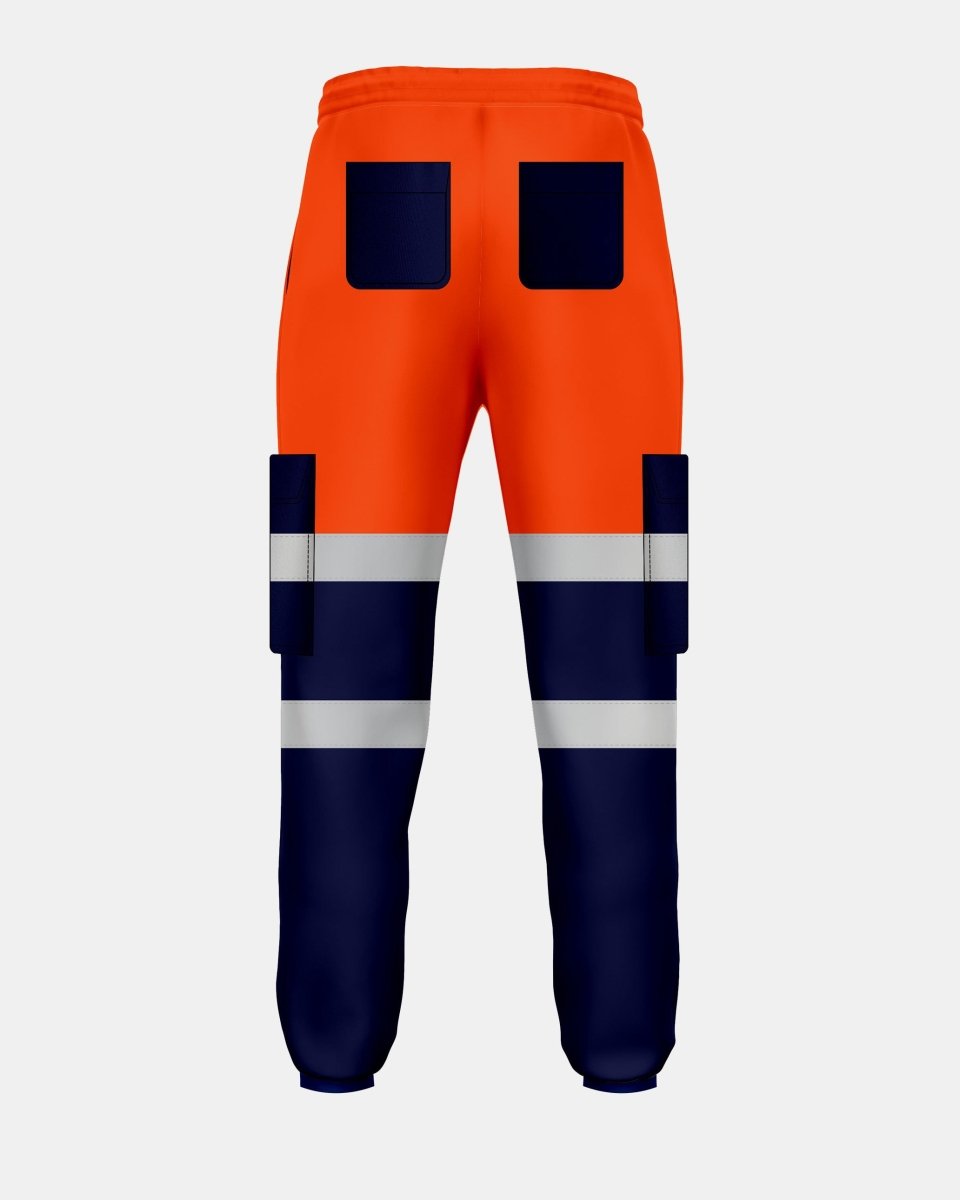 Neon Orange/Navy Hi Vis Trousers - 4