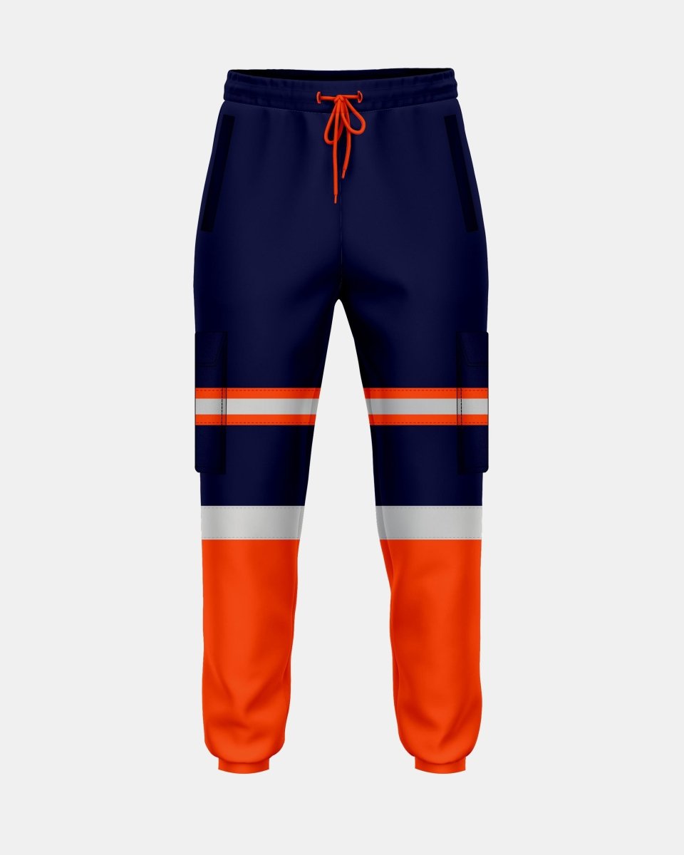 Neon Orange/Navy Hi Vis Trousers - 5