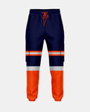 Neon Orange/Navy Hi Vis Trousers - 5