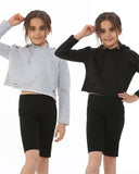 Pack of 2: Black/Grey Girl's Hoodie