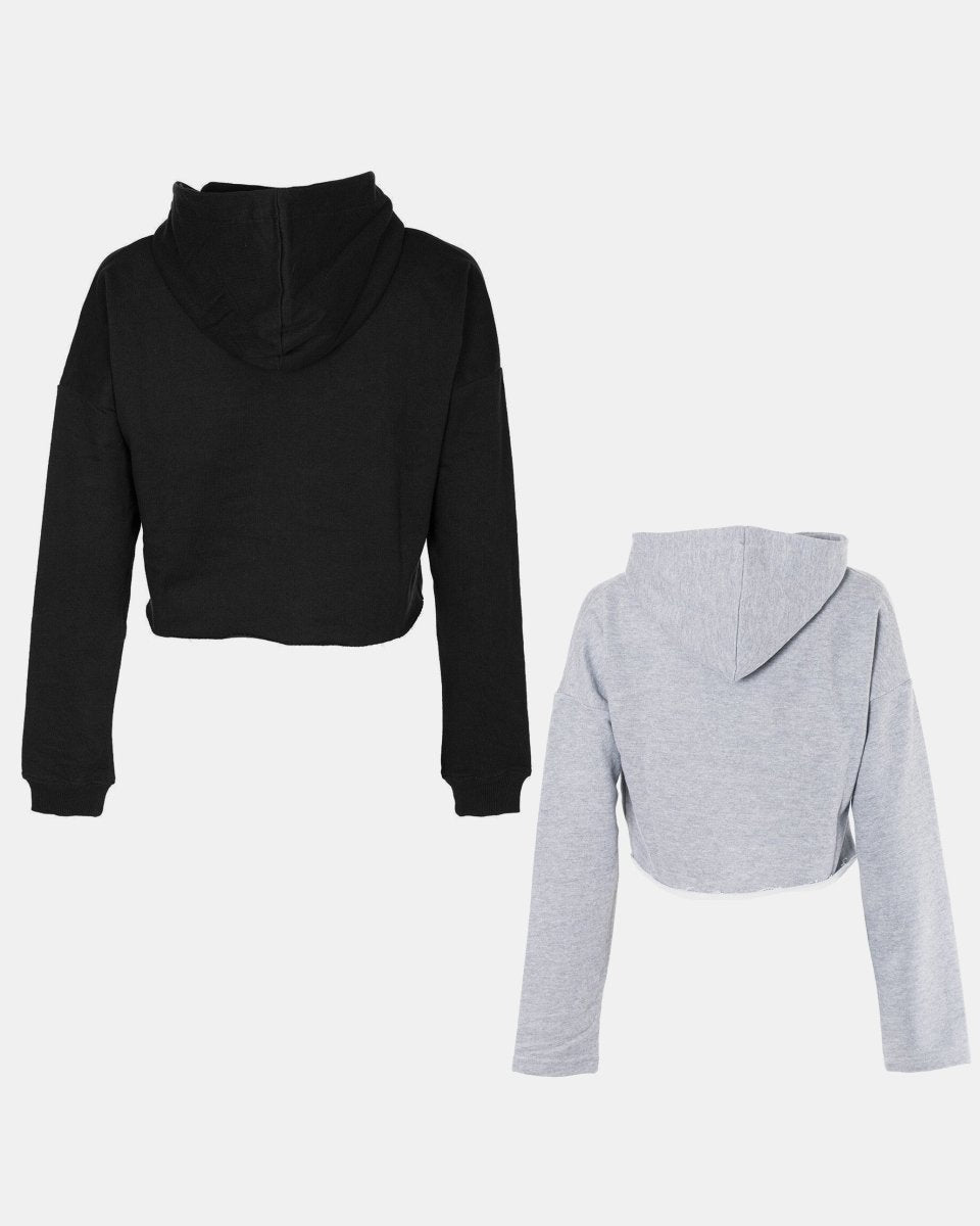 Pack of 2: Black/Grey Girl's Hoodie