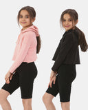 Pack of 2: Black/S - pink Girl's Hoodie