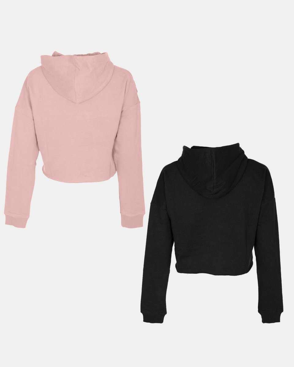 Pack of 2: Black/S - pink Girl's Hoodie