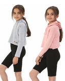Pack of 2: Grey/S - pink Girl's Hoodie - Noroze