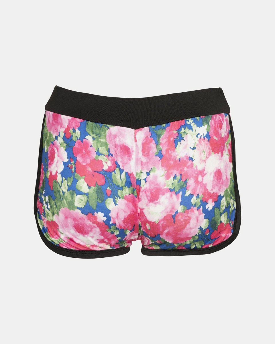 Pink Floral Print Casual Shorts