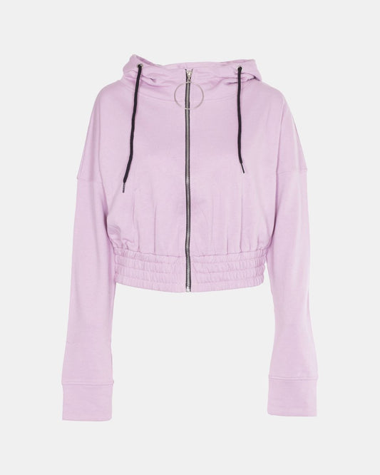 Pink Ladies Zip - Crop Hoodie