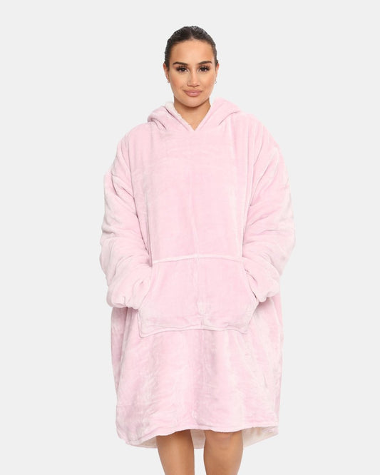Pink Women's Sherpa Lining Hoodie