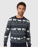Polar Bear Navy Festive Jumper