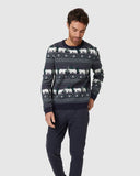 Polar Bear Navy Festive Jumper