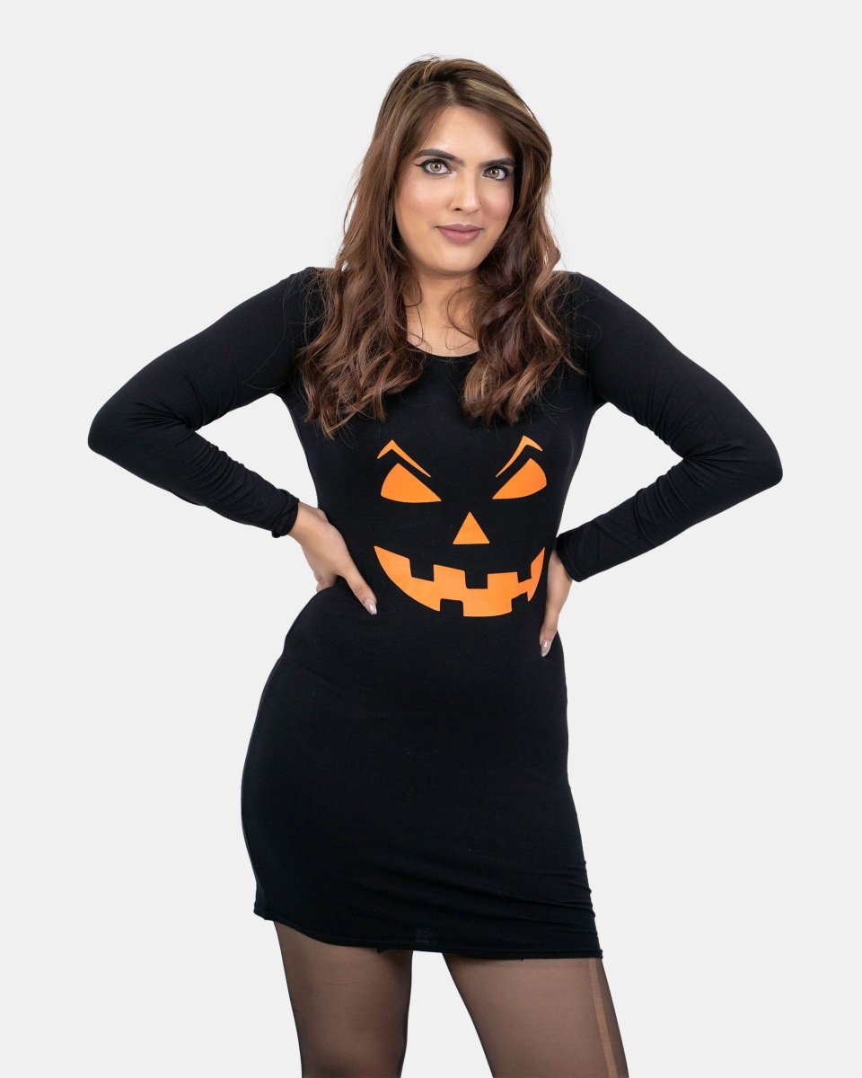 Pumpkin Printed Ladies Fancy Costume