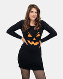 Pumpkin Printed Ladies Fancy Costume