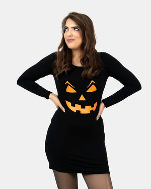 Pumpkin Printed Ladies Fancy Costume