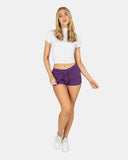 Purple Womens Cotton Shorts