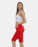 Red Chino Capri Bengaline Shorts