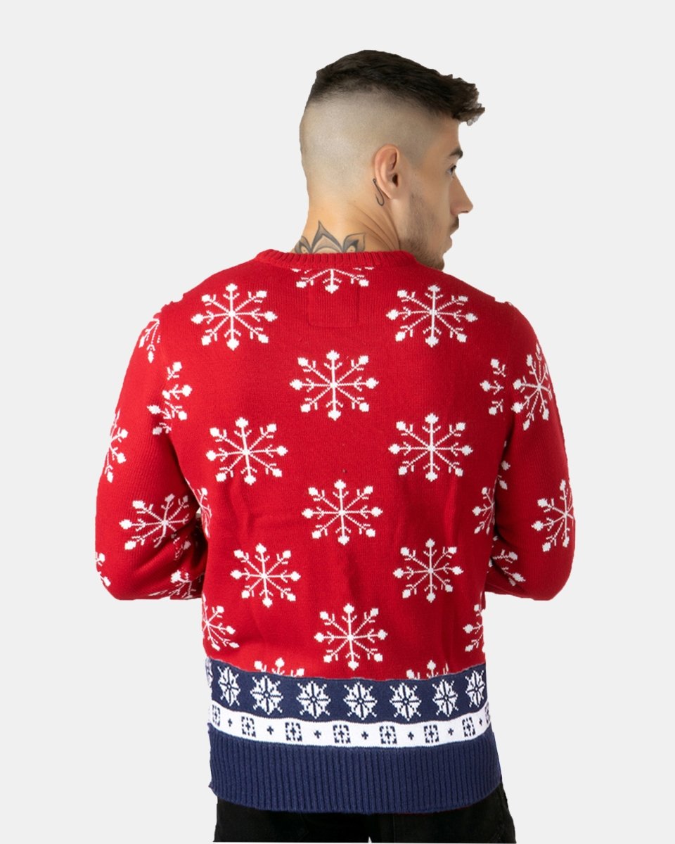 Red Ho Ho Santa Printed Jumper