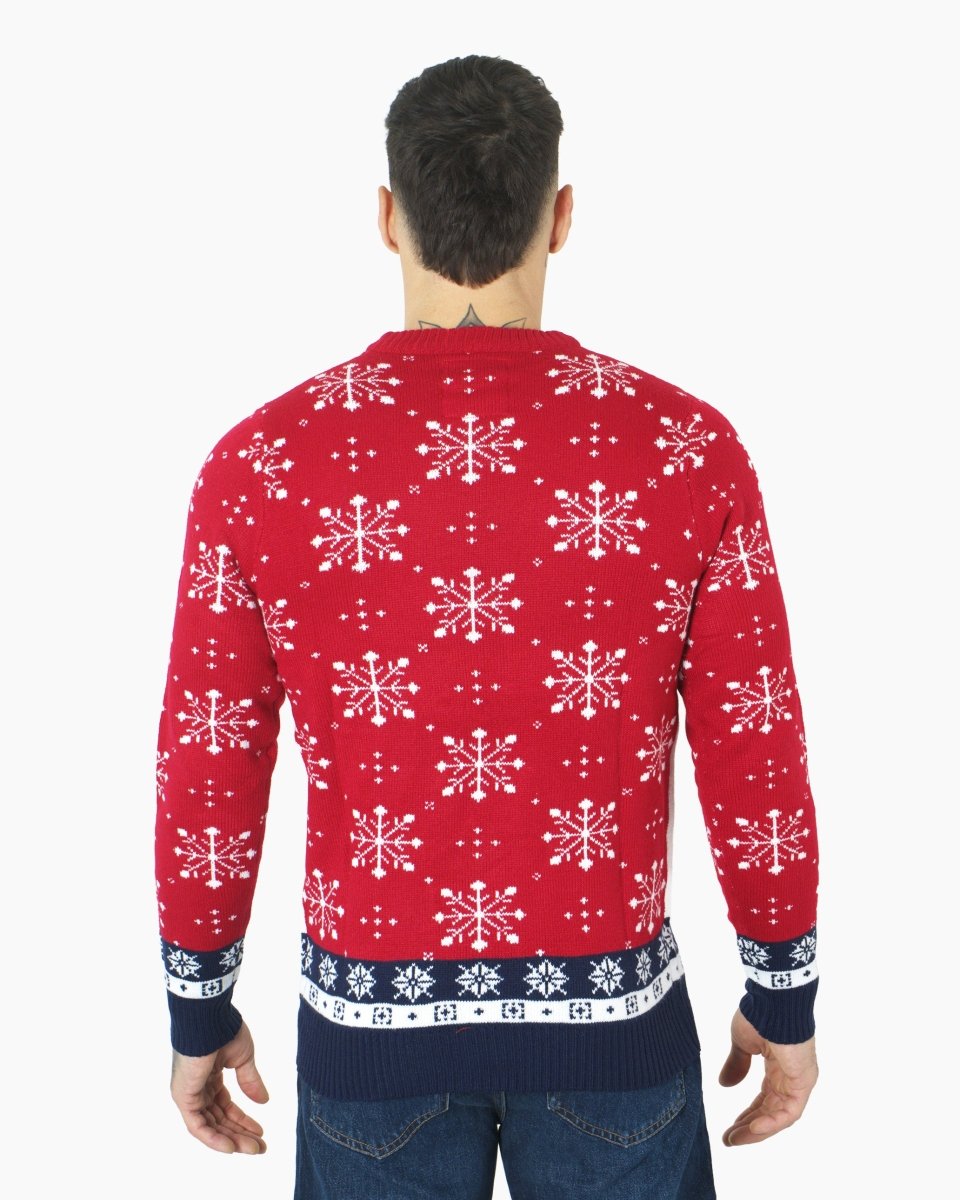Red Ho Ho Santa Printed Jumper