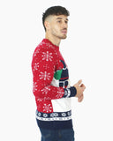 Red Ho Ho Santa Printed Jumper
