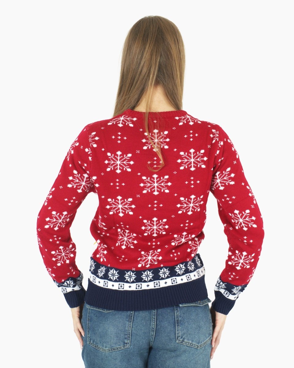 Red HoHo Santa Printed Jumper
