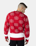 Red Knitted Long Sleeves Sweater
