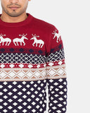 Red Mens Novelty Knitted Jumpers