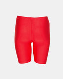 Red Shiny Nylon Lycra Shorts: