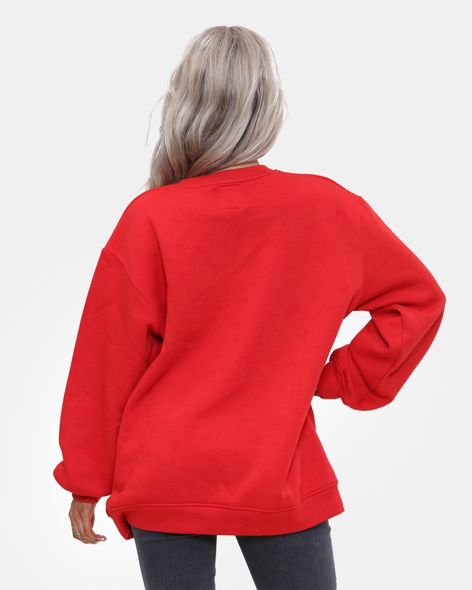 Red Women Football's Christmas Jumpers