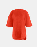 Red Women Loose Baggy Oversized T-Shirt