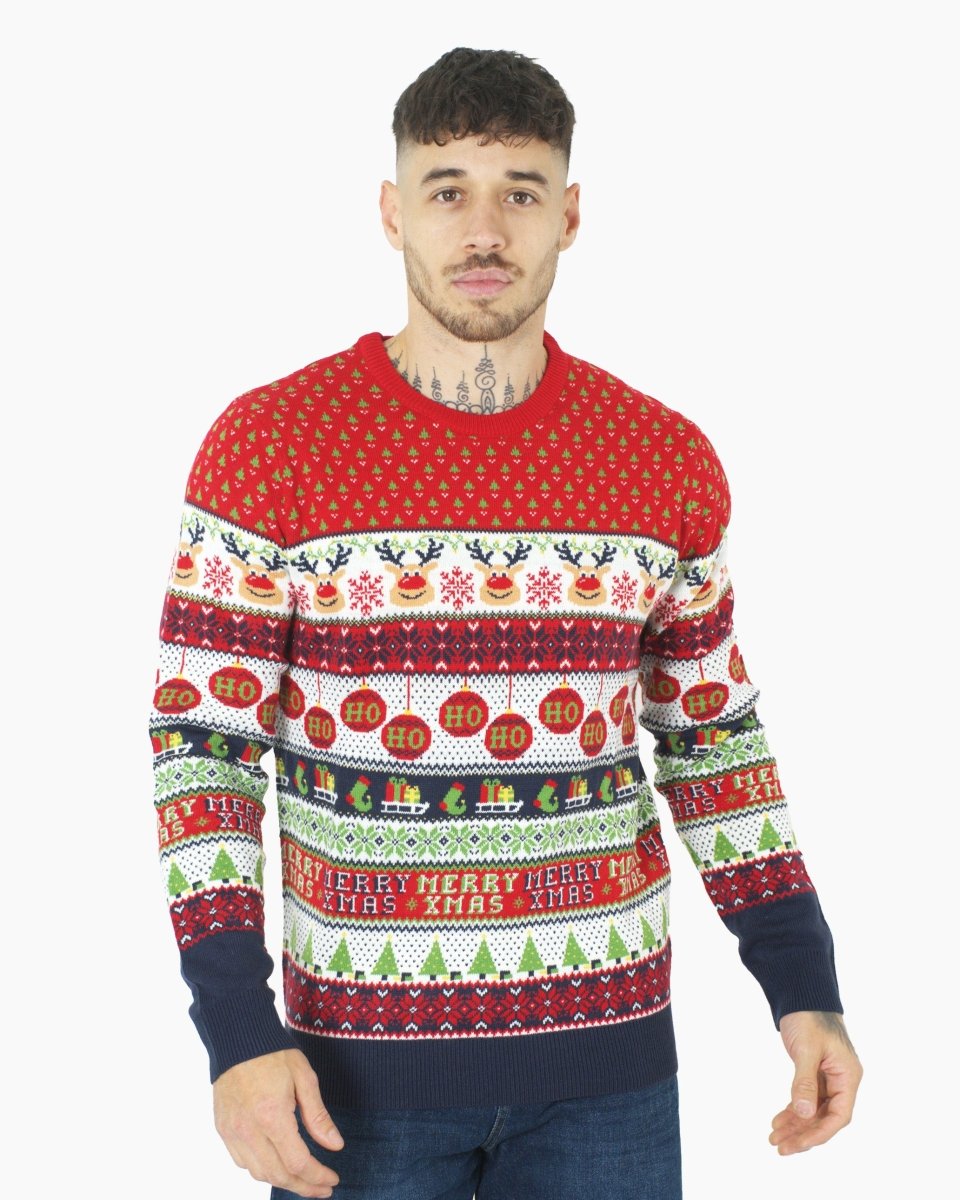 Reindeer Mens Novelty Knitted Jumpers