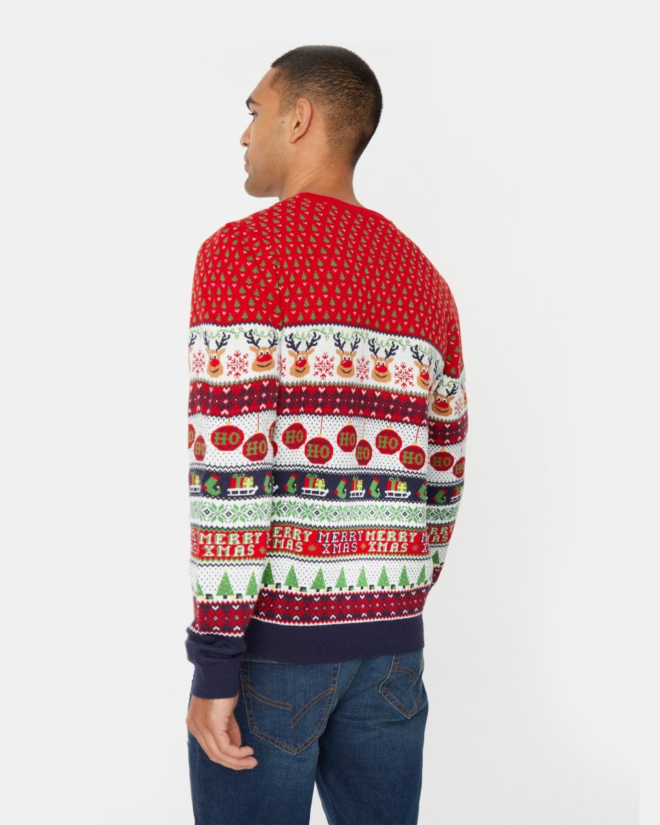 Reindeer Mens Novelty Knitted Jumpers
