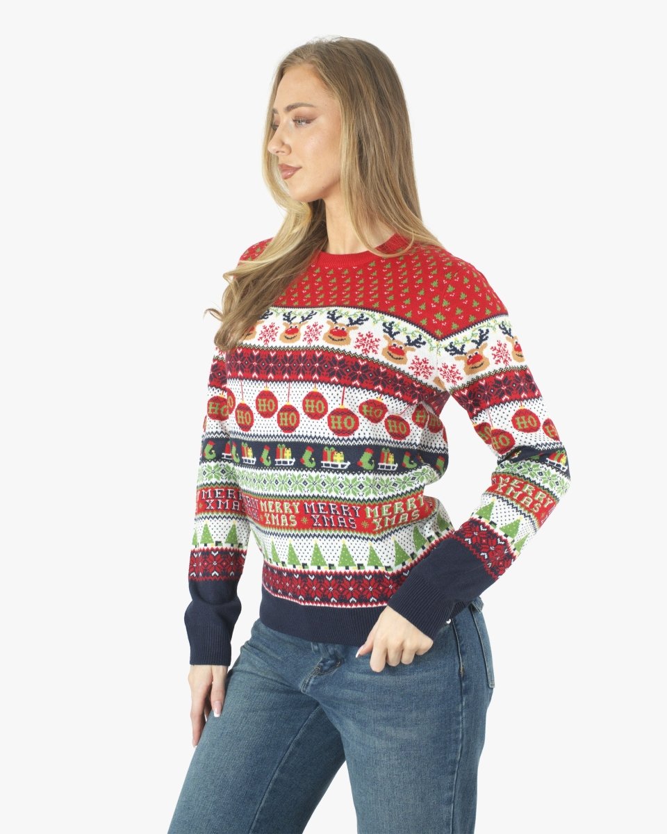 Reindeer Womens Novelty Knitted Jumpers