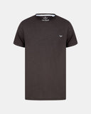 Rolled Cuffs Grey Cotton T-Shirt
