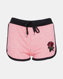 Rose Print - Pink Camouflage Summer Shorts