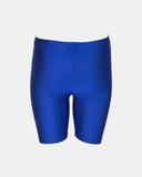 Royal Blue Shiny Nylon Lycra Shorts