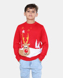 Rudolph Red Kids Christmas Jumpers