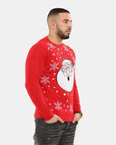 Santa Head Red Festive Jumper