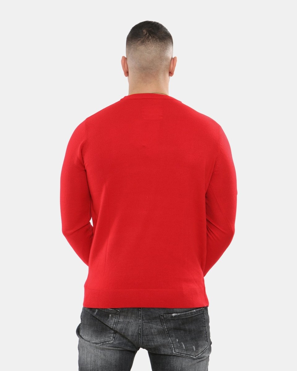 Santa Head Red Festive Jumper