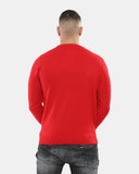 Santa Head Red Festive Jumper