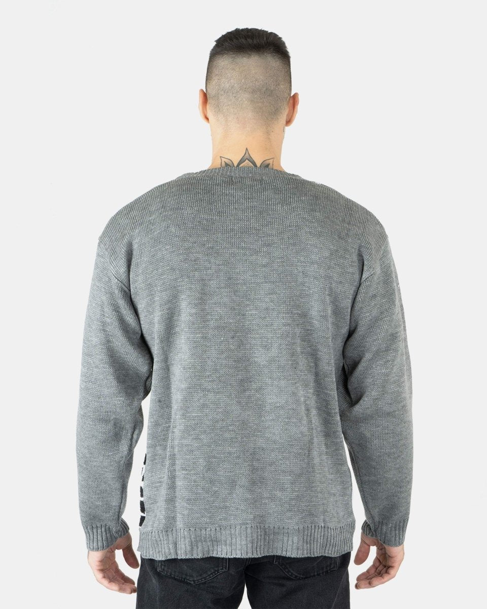 Santa To the Pub Grey Pullover Jumper