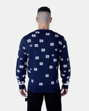 Santa to the Pub Navy Novelty Jumpers