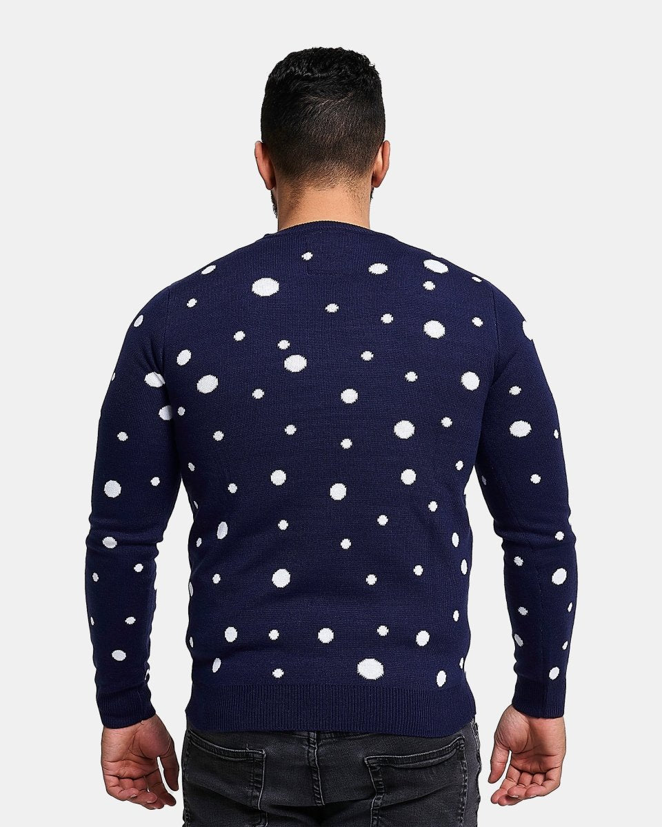 Santa To the Pub Navy Pullover Jumper
