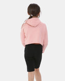 Shell Pink Girl's Long - Sleeve Hoodie